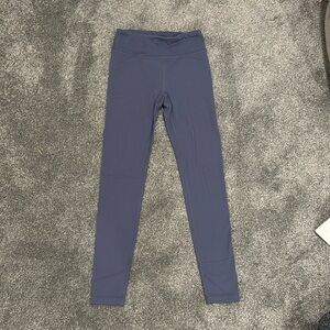 Girls athleta blue leggings medium8-10